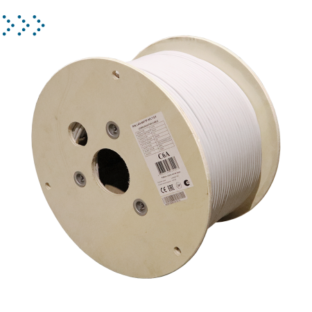 Кабель LANMASTER F/UTP, 4 пары, Кат. 6A, с перегородкой, LSZH, нг(А)-HF, серый, 305 м